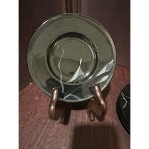 MIKASA GALLERIA OPUS BLACK SAUCERS BREAD PLATES ONLY Set of 4